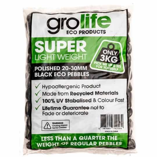 Grolife Eco Pebbles - Black - Pallet (210)