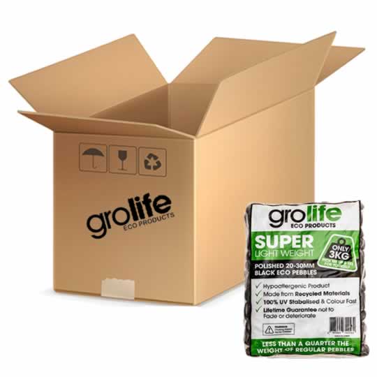 Grolife Eco Pebbles - Black - Carton (5)
